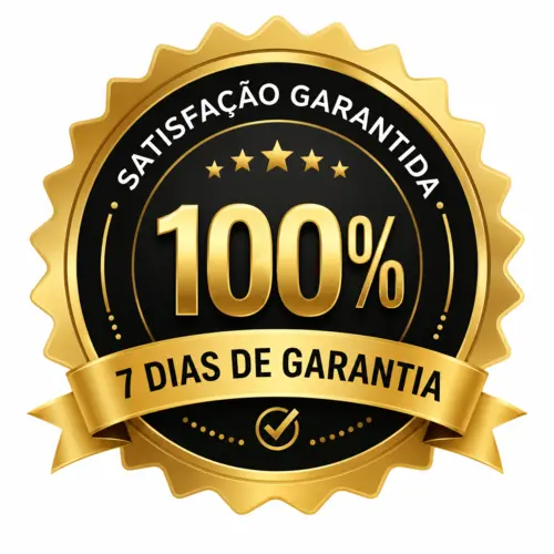 Selo de satisfação garantida com 7 dias de garantia